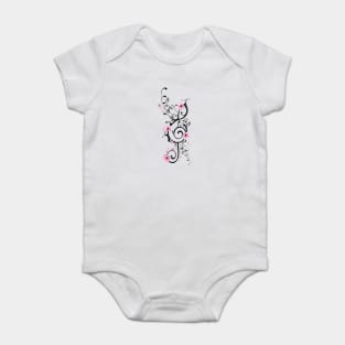 Treble clef Baby Bodysuit